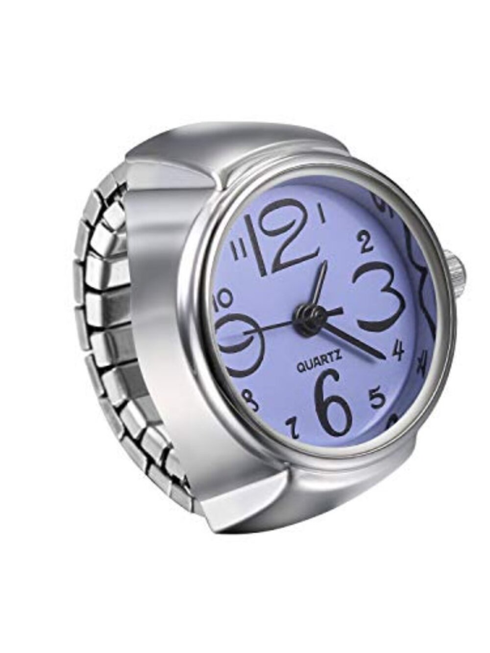 Women Finger Watch Creative Elastic Round Quartz‎ Finger Watches